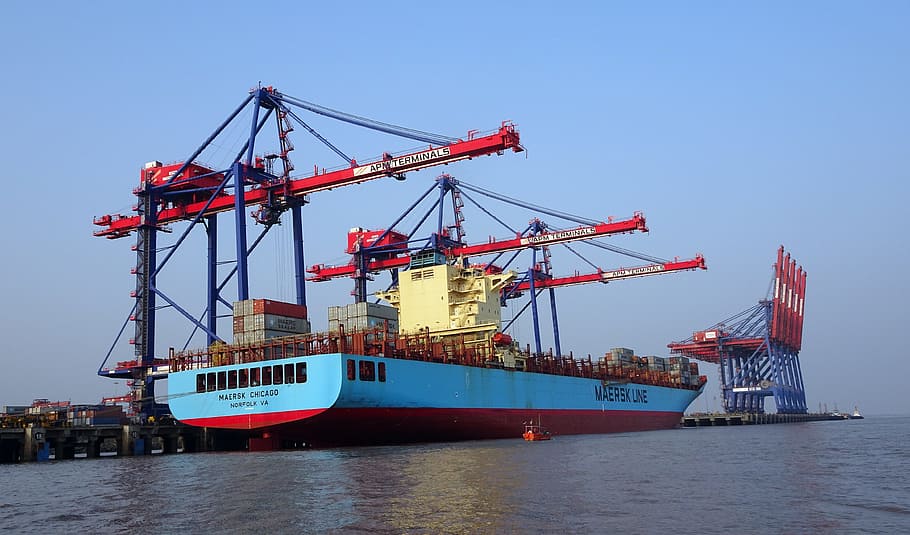 port, sea, pipavav, ship, cargo, harbor, transportation, industry, shipping, crane
