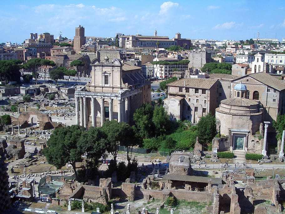 rome, forum, excavation, italy, antiquity, romans, architecture, roman, old, historically