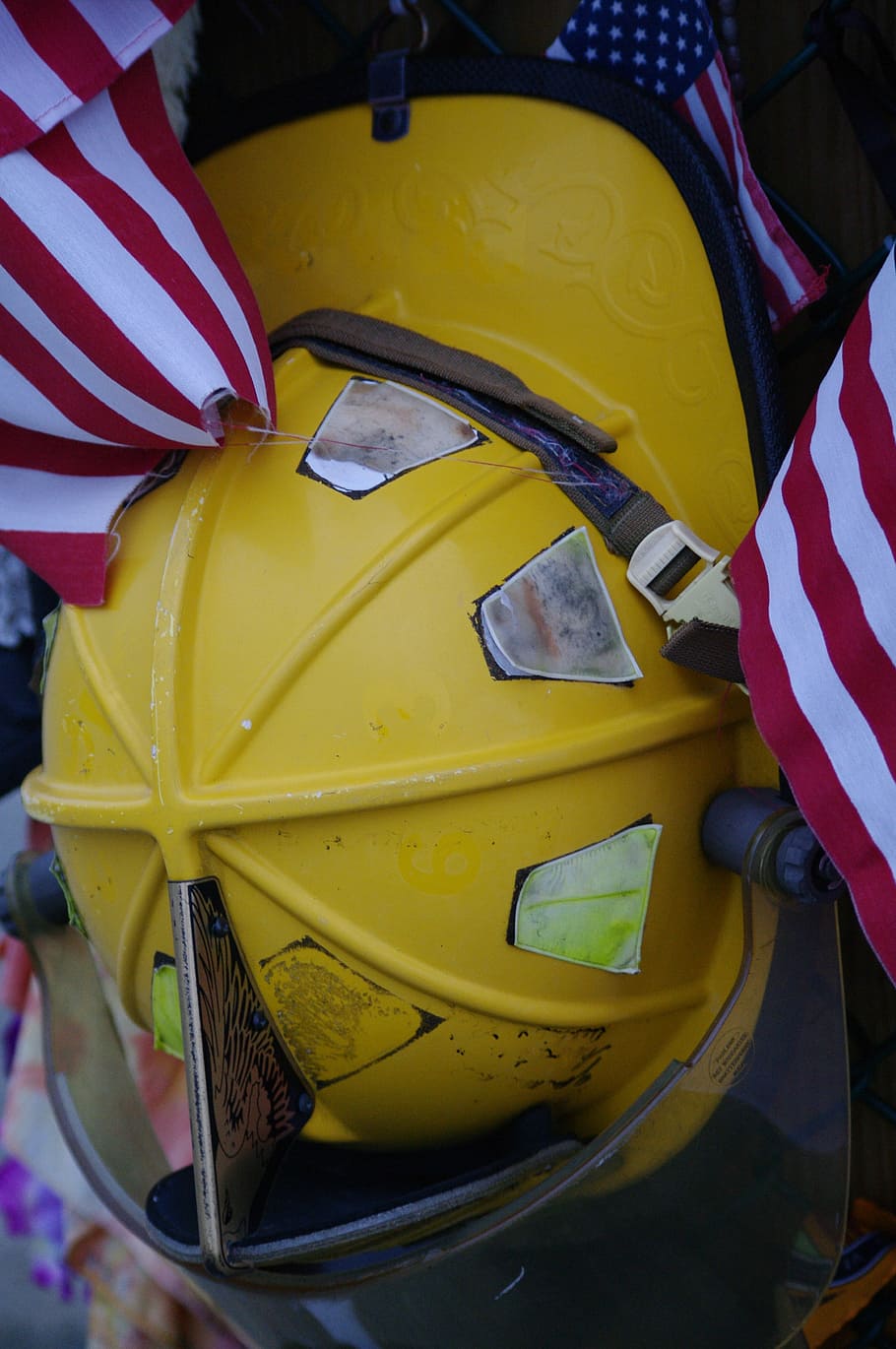 9月11日, 消防士, トリビュート, 記念碑, 記憶, ヒーロー, 911, 救助, 黄色, 交通手段