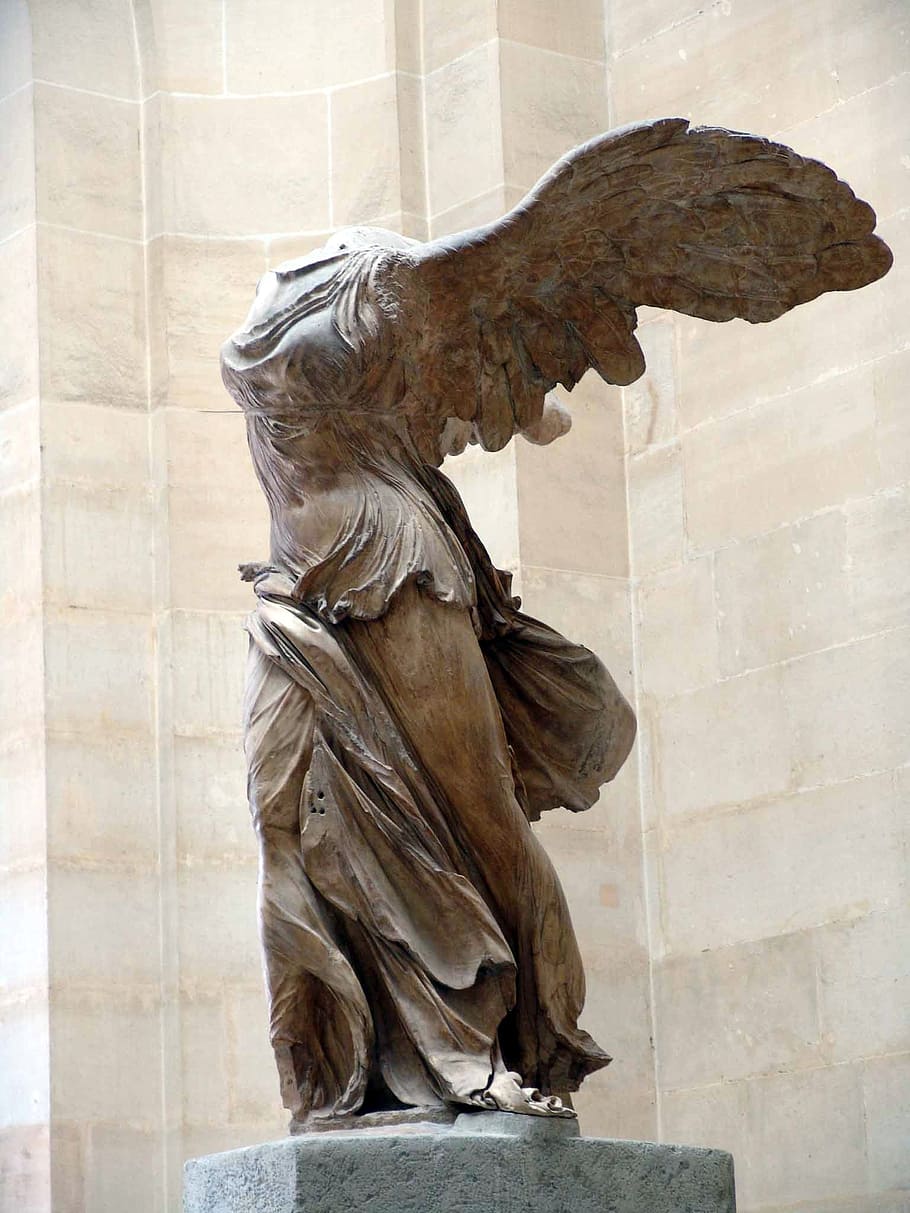 angel statue, white, wall, sculpture, stone, stone sculpture, art, figure, stone figure, bird