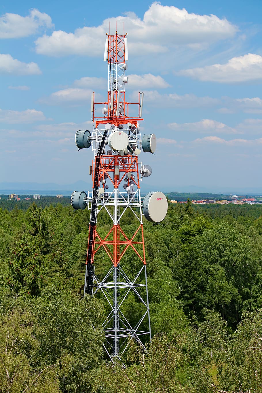 tower, mast, transmitter, vykrývač, signal, mobile, relay, telecommunication, antenna, sky