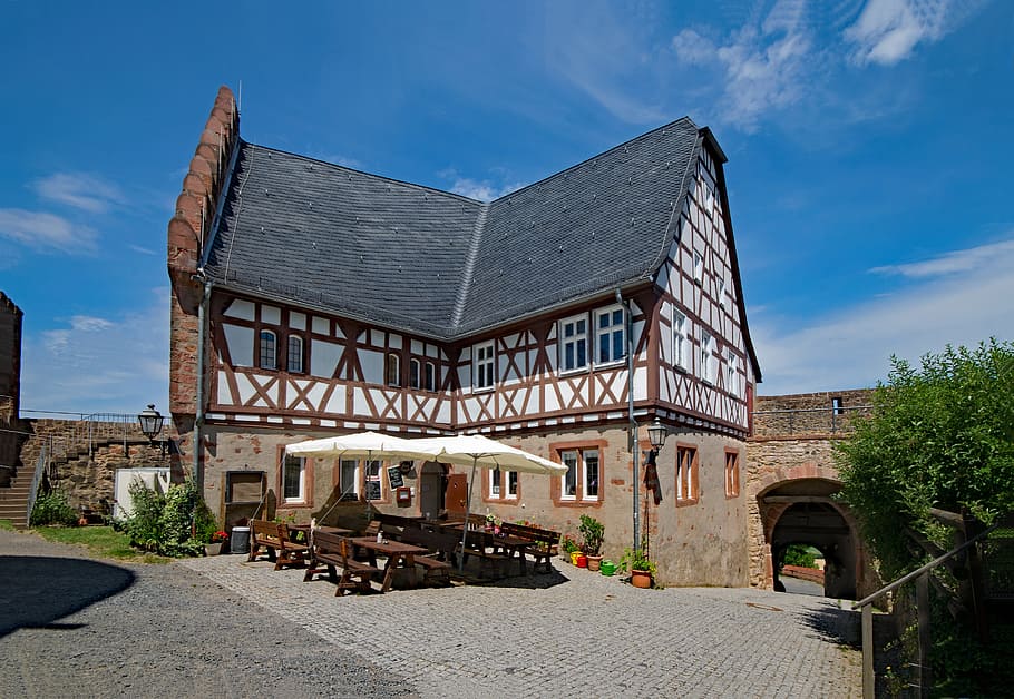Otzberg, Odenwald, Hesse, Germany, veste, architecture, places of interest, ruin, building, europe
