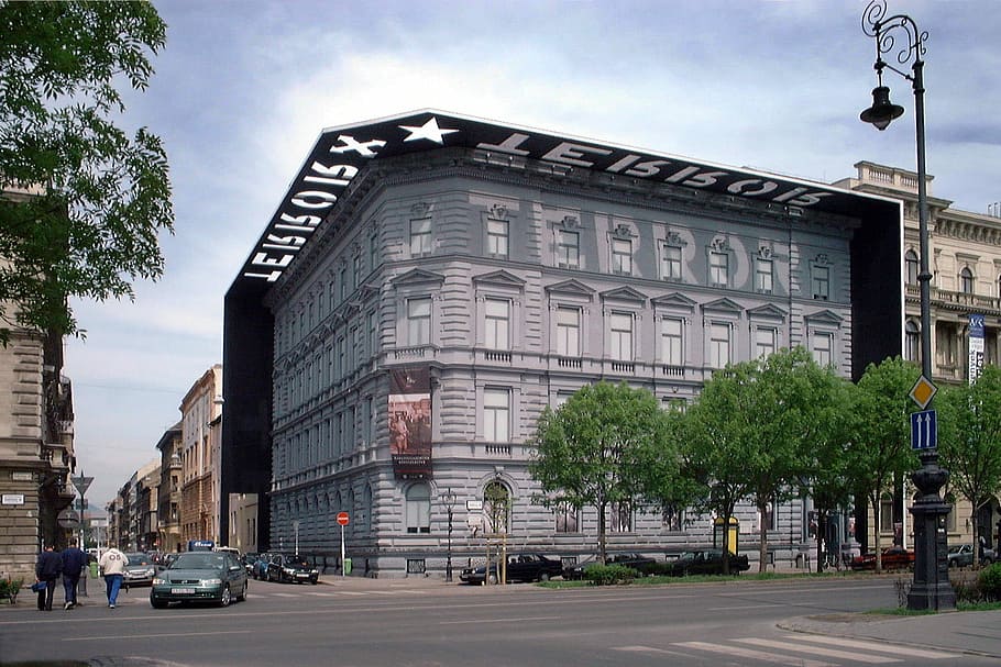 terror museum, Terror, Museum, Budapest, Hungary, building, photos, public domain, building Exterior, urban Scene