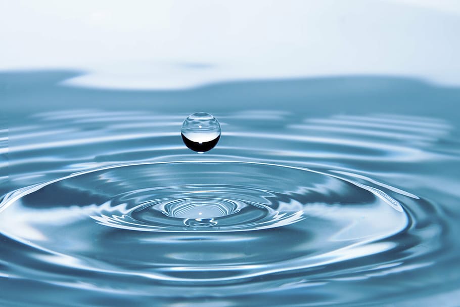 water, drops, drops of water, nature, liquid, drop, blue, splashing, freshness, reflection