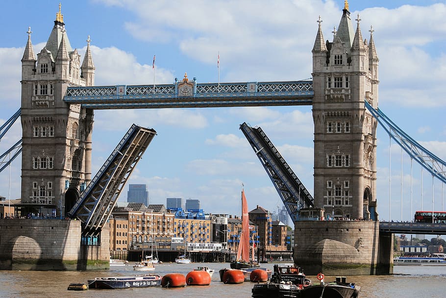 Tower Bridge, Opening, Landmark, bridge, architecture, famous, london, thames, history, england