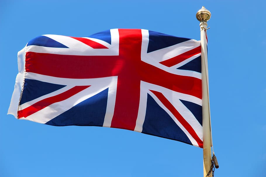 united, kingdom flag, daytime, Flag, Union Jack, British, union, britain, uk, country