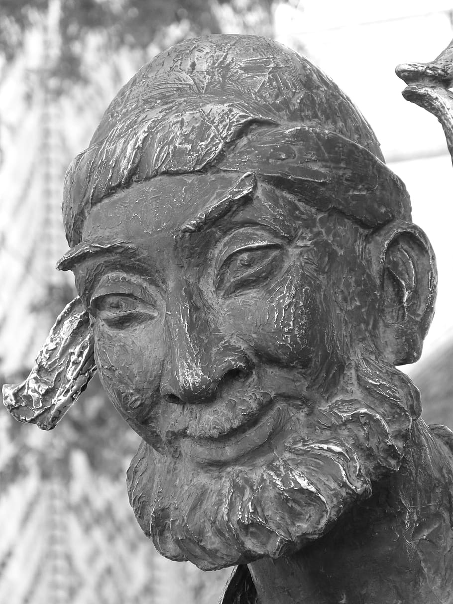 Nasreddin Hodja, monumento, Uzbekistán hasta Eulenspiegel, Bukhara, Uzbekistán, escultura, representación, estatua, representación humana, arte y artesanía