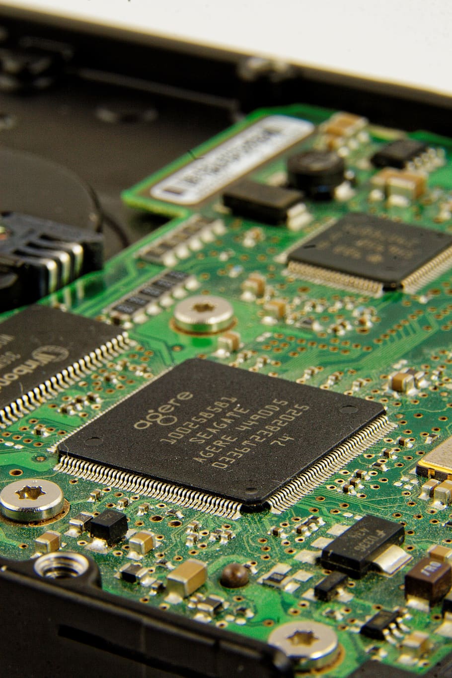 disco duro, tecnología, digital, computadora, traza, placa, smd, chip, semiconductor, silicio