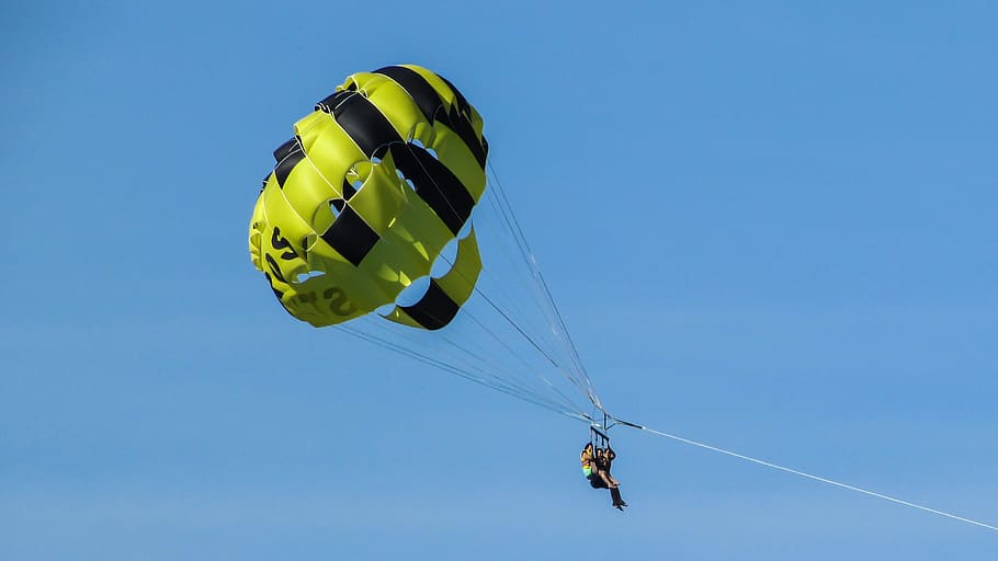 Paragliding, Sea, Sport, Fly, Sky, sea sport, extreme, parachute, activity, leisure