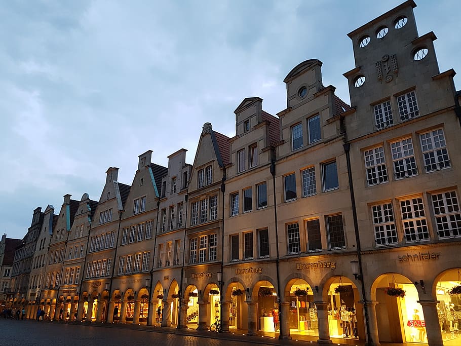 Münster, Principal, Market, Westfalen, principal market, places of interest, tourist attraction, gabled houses, city ​​münster, parlor