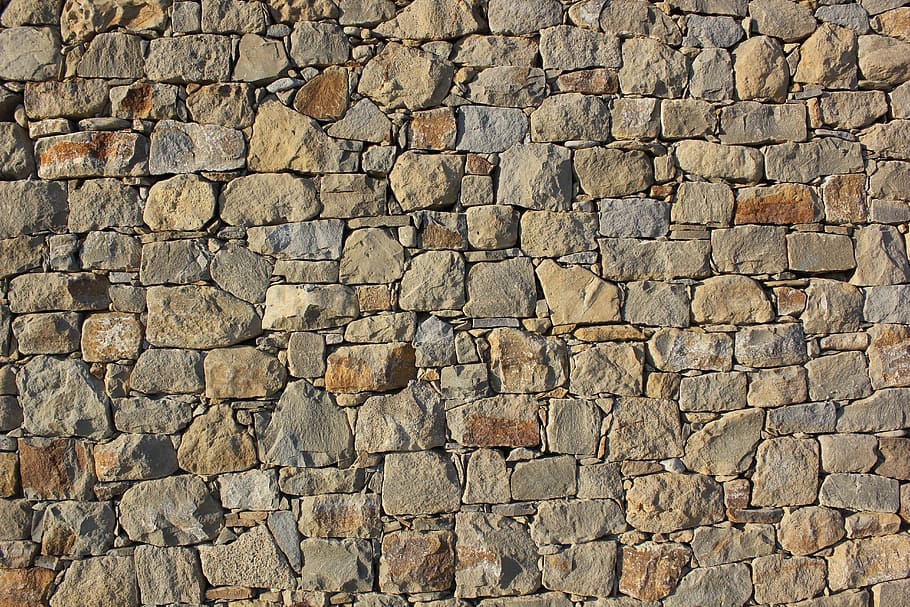 茶色のレンガの壁, 茶色, レンガ, 壁, 石, 背景, イタリア, 建築, 壁-建物の特徴, 石材