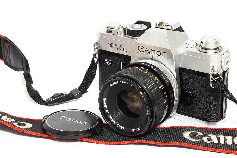 canon, cámara, película, analógico, fotografía, lente, foto, cámara digital, grabación, cámara fotográfica
