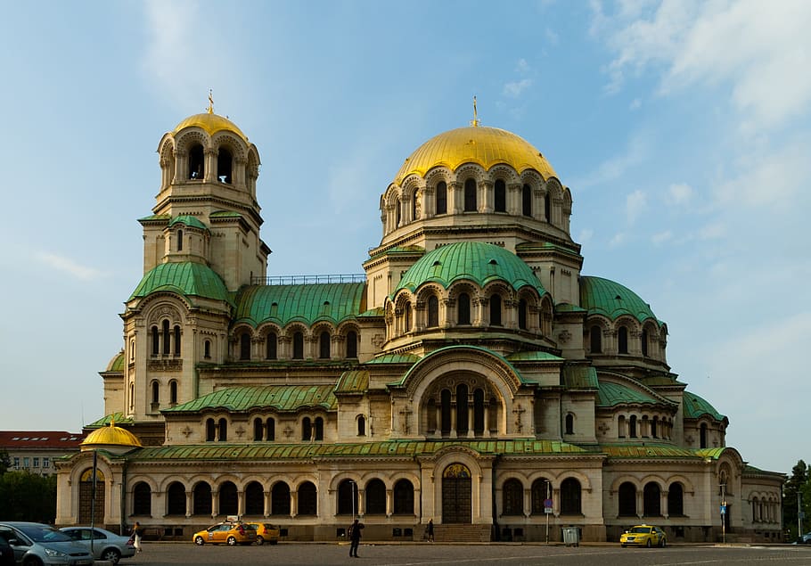 sofia, catedral de alexander nevsky, bulgaria, turismo, bizantino, dorado, hito, famoso, iglesia, arquitectura