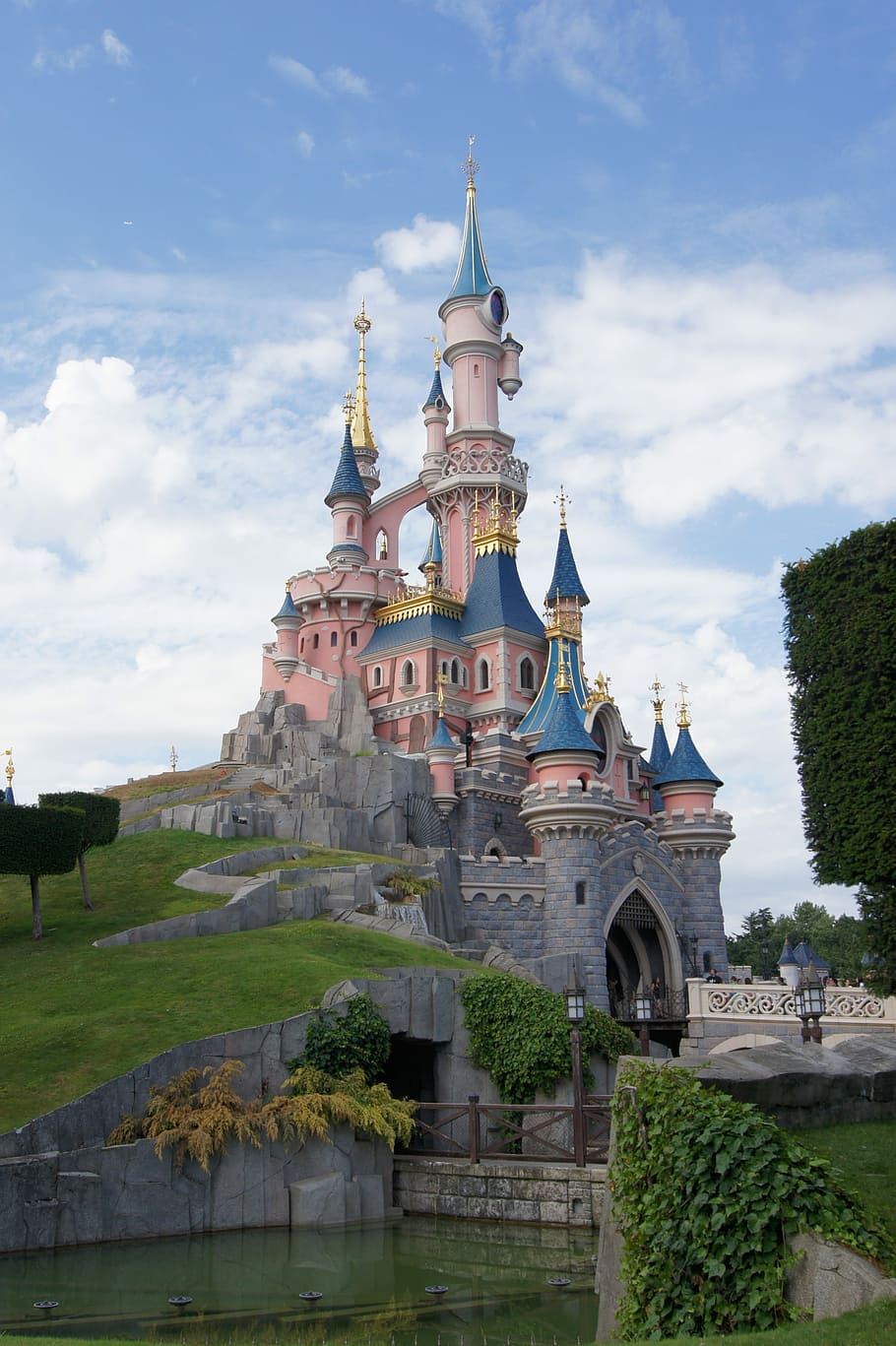 Disney Castle, castle, princess, disneyland, paris, sky, belle au bois dormant, fairy, attraction, france