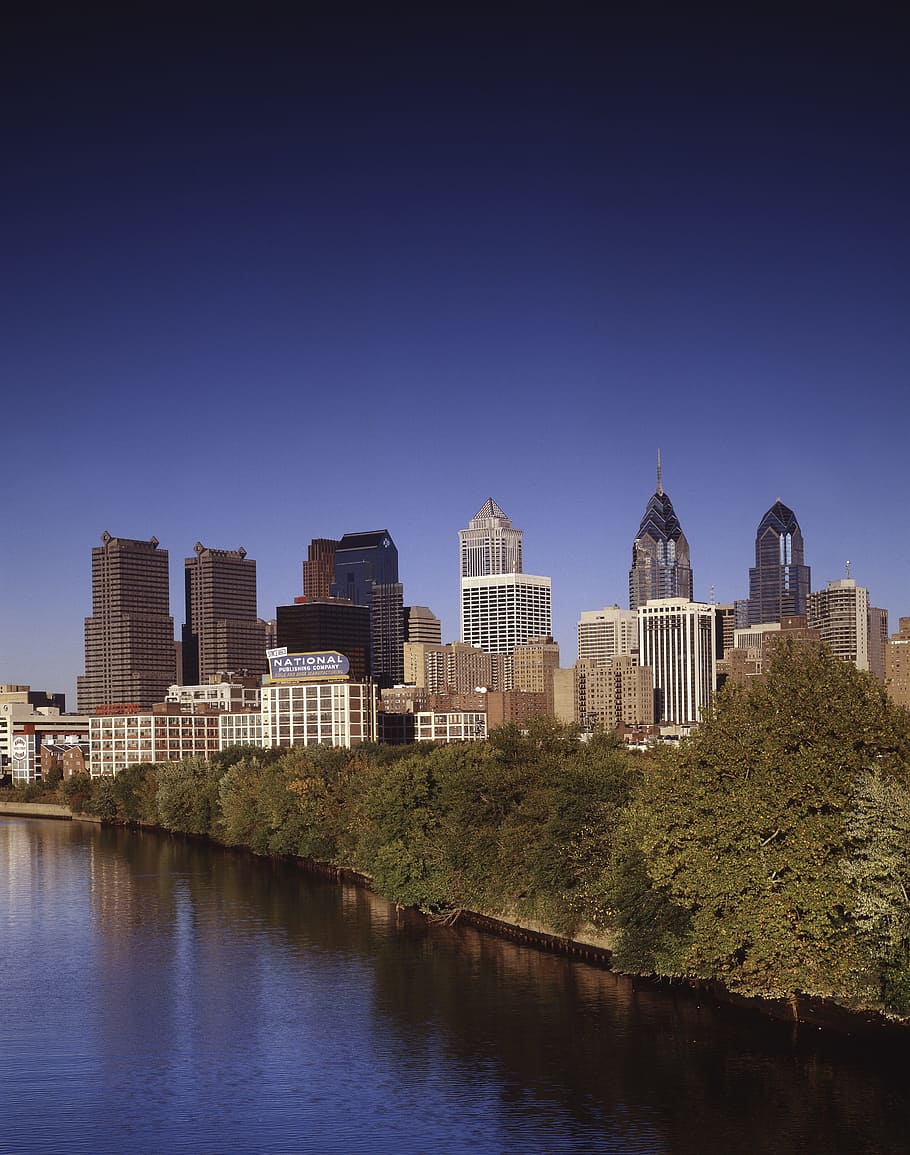 Philadelphia, Pennsylvania, Skyline, Usa, philadelphia, pennsylvania, skyscraper, building, architecture, city, cities
