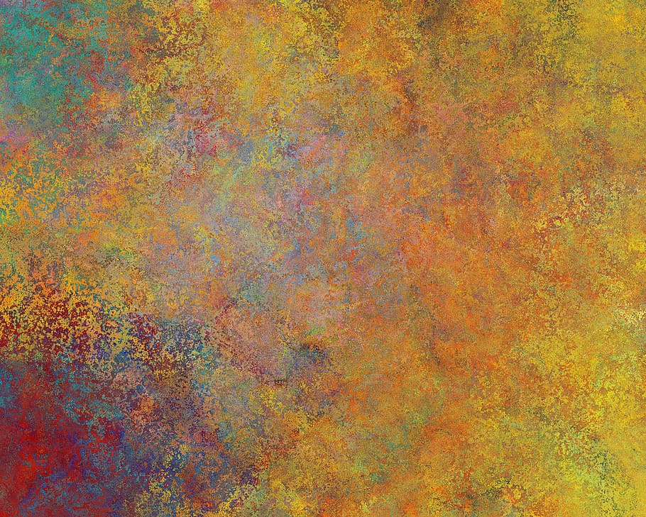 yellow, orange, green, red, digital, abstract, painting, background, texture, structure