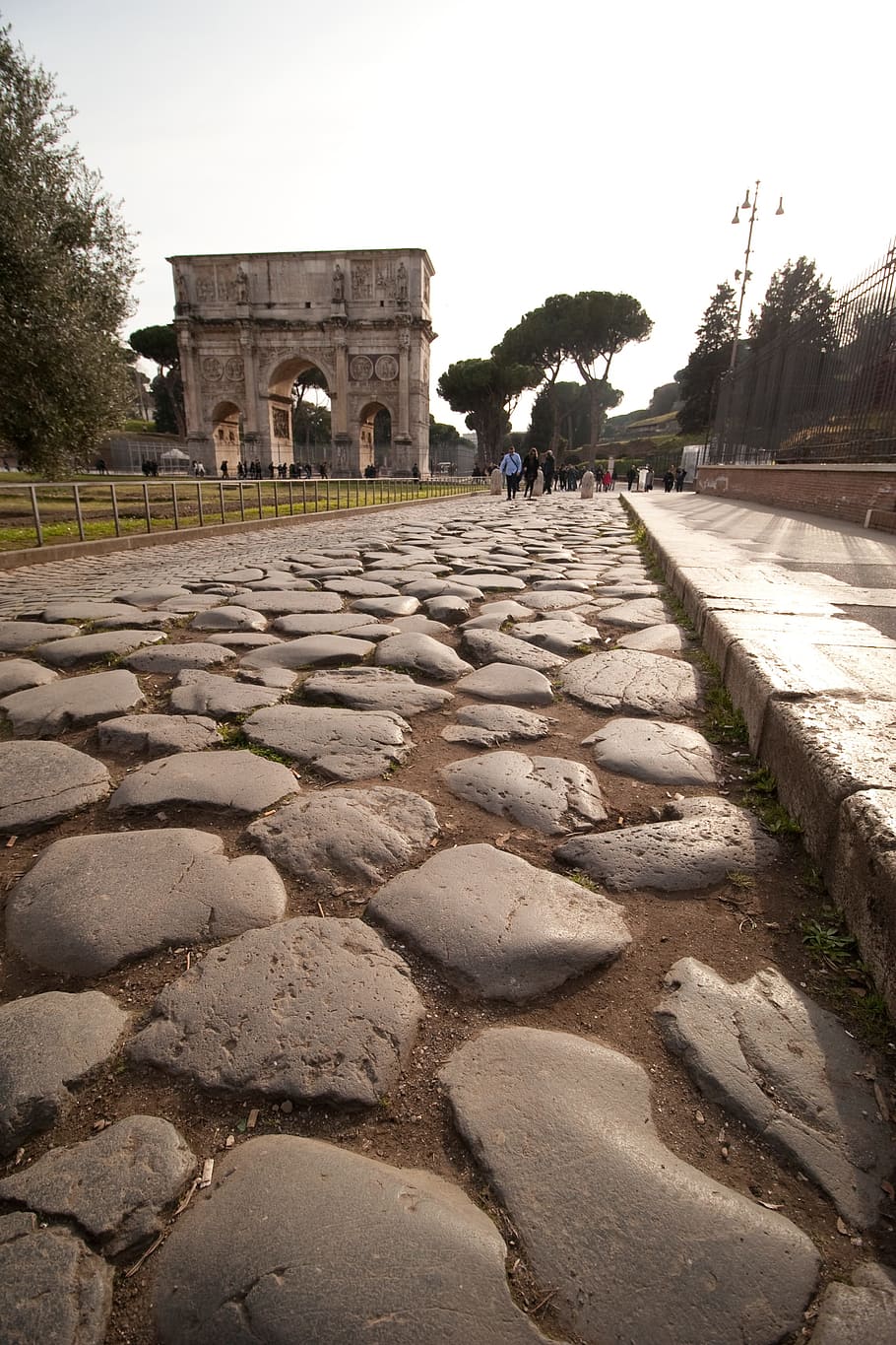 Roma, Italia, carretera, romana, arco de triunfo, historia, ruina antigua, antigua, estructura construida, destinos de viaje