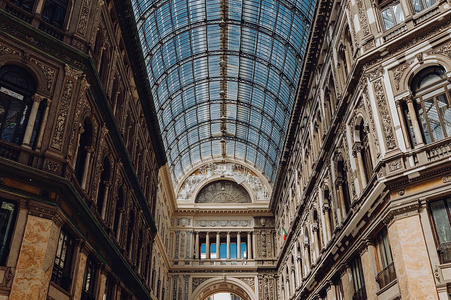 Italia, Napoli, Europa, ciudad, viaje, Nápoles, arquitectura, estructura construida, arco, pasado