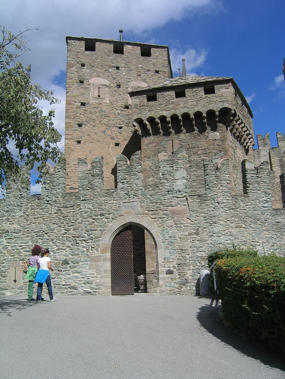 Castle, Val D'Aosta, Castles, View, architecture, history, building exterior, arch, built structure, the past