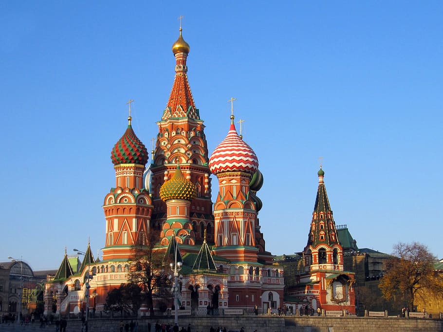 聖バジル, 大聖堂, 昼間, モスクワ, 赤の広場, 歴史的に, 建築, タマネギのドーム, 教会, 歴史的建造物