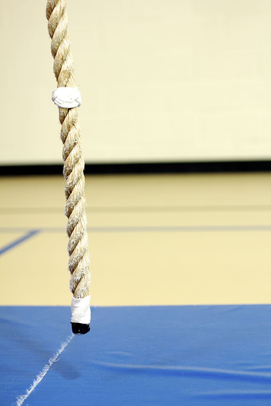 climbing, rope, gym, training, focus on foreground, strength, day, indoors, close-up, tied knot