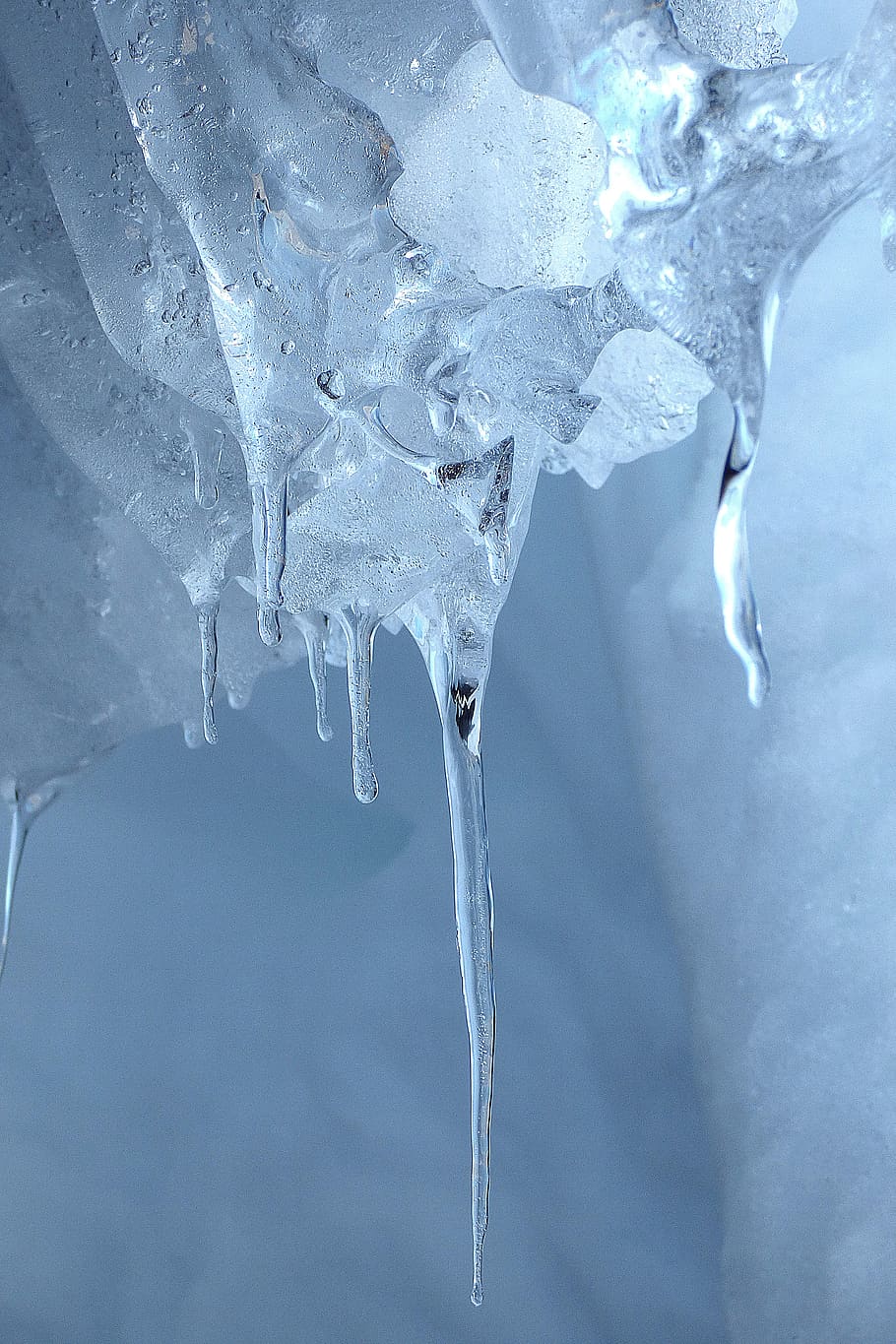 ice, winter, glacier, mountains, cold, gel, ice cube, stalacticte, water, cave