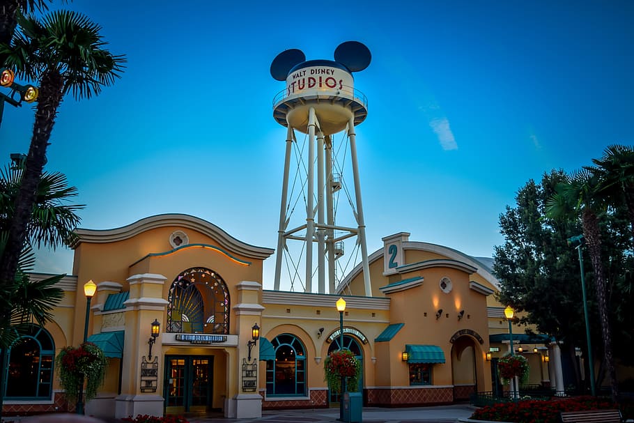 disney world tower, Disneyland, Disney, Studios, disney, studios, architecture, walt disney, paris, mickey mouse, theme park
