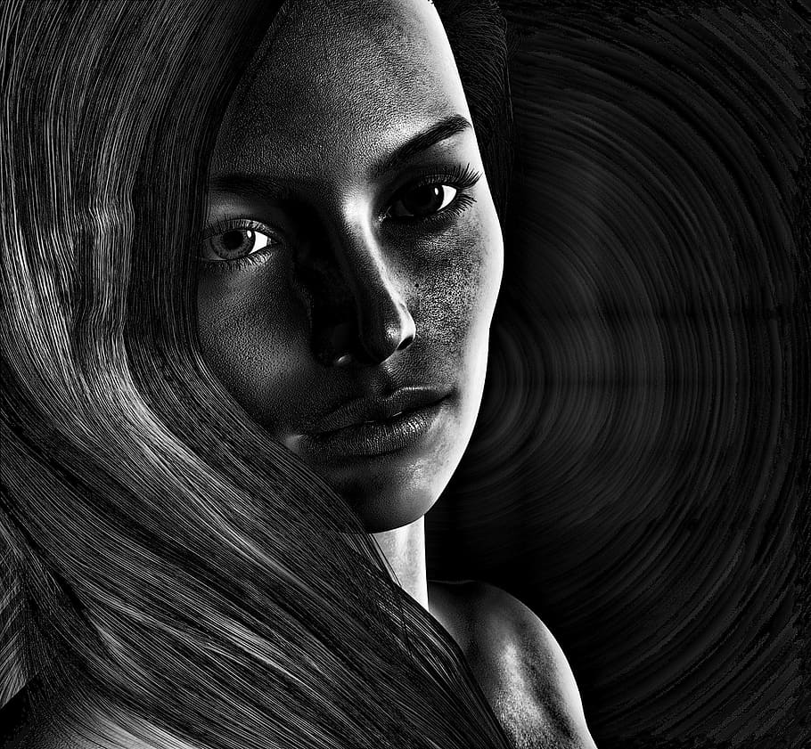 time lapse photography, woman, girl, psychology, abuse, home, violent, monochrome, feelings, soul
