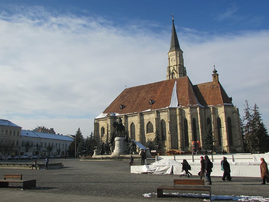 cluj napoca, church, transylvania, orthodox, cathedral, romania, built structure, building exterior, architecture, sky