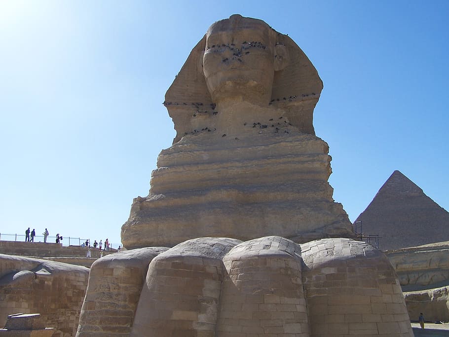 egypt, sphinx, ancient, africa, stone, culture, kingdom, ruins, temple, pyramid