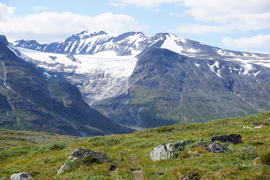 norway, jotunheimen, galdhøpiggen, national park, hiking, landscape, mountain, the nature of the, scenics - nature, beauty in nature