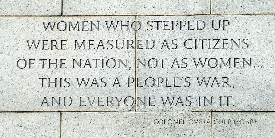 women, stepped, measured, citizens, nation, women.., people, war, everyone, text