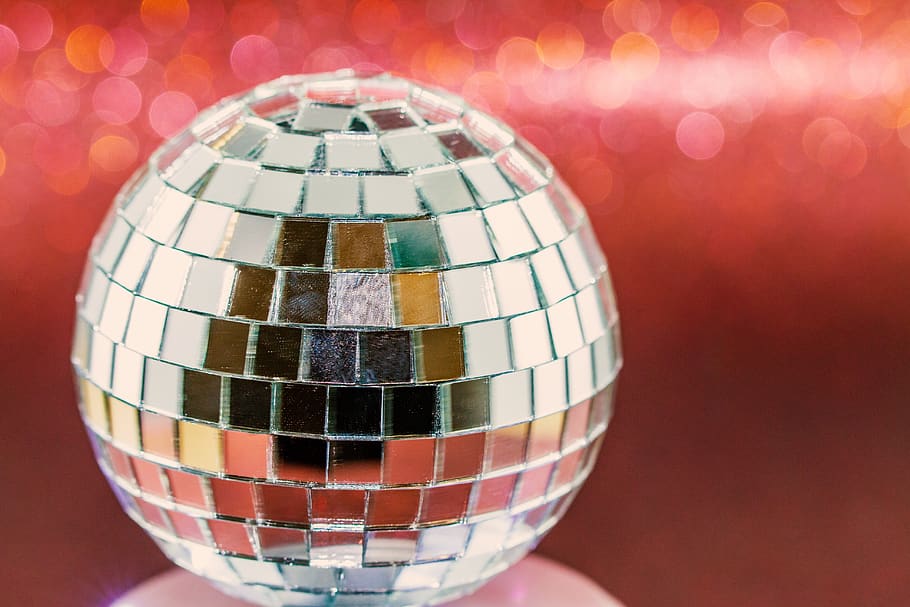 bola, malam tahun baru, suar, deco, pesta, merayakan, disko, dekorasi, hari tahun baru, bola disko