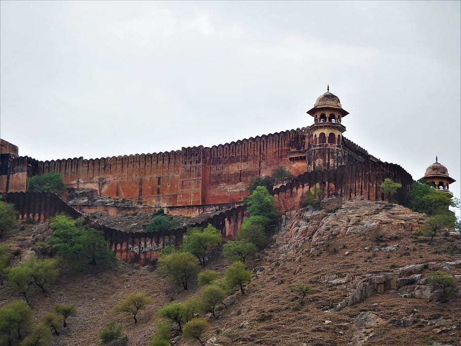 amer fort, jaipur, indio, arquitectura, rajasthan, viajes, hito, histórico, turismo, construcción