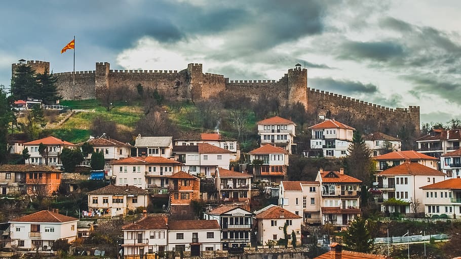 castle, town, view, architecture, building, fortress, old, historically, history, travel