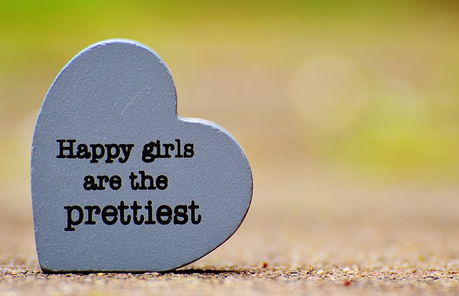 heart-shaped, happy, girls, pretties, quote, decor, girl, funny, smile, laugh