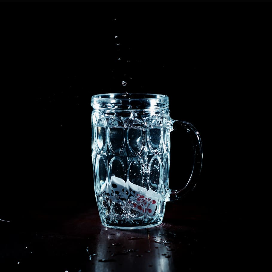 glass, water, liquid, background, bubbles, jar, splash, domino, dominos, black background