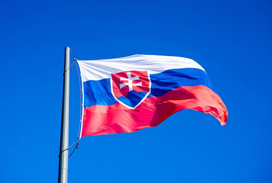 slovakia, bratislava, flag, slovensko, press castle, city, castle, parliament, coat of arms, national