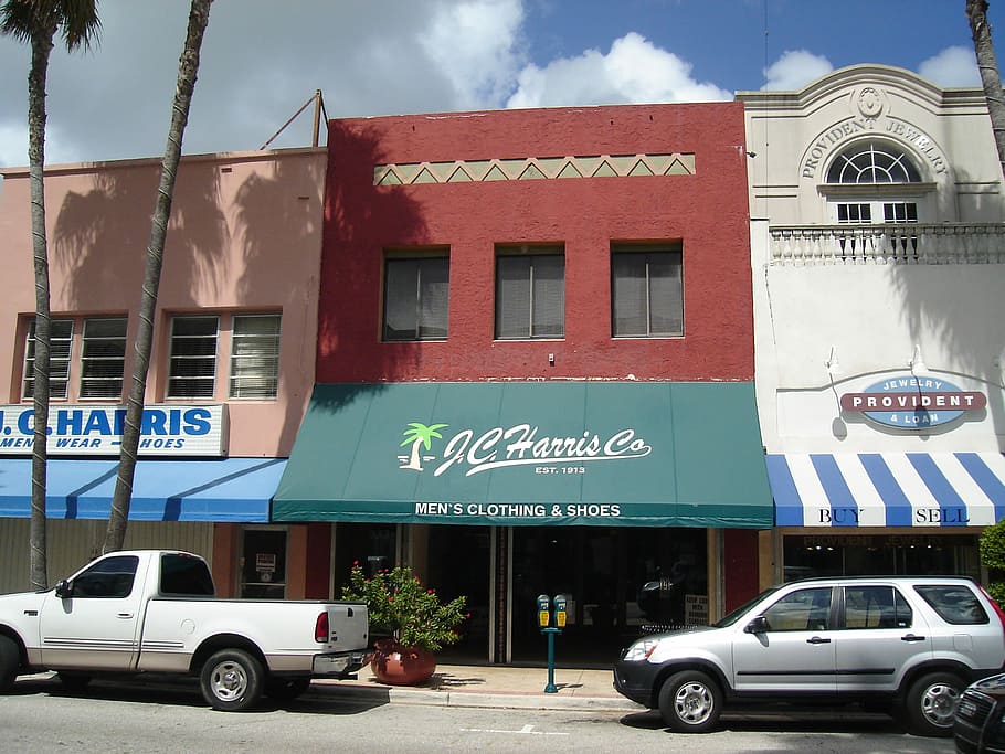 downtown shops, west palm beach, florida, Downtown, shops, Clematis Street, West Palm Beach, Florida, buildings, photos, public domain