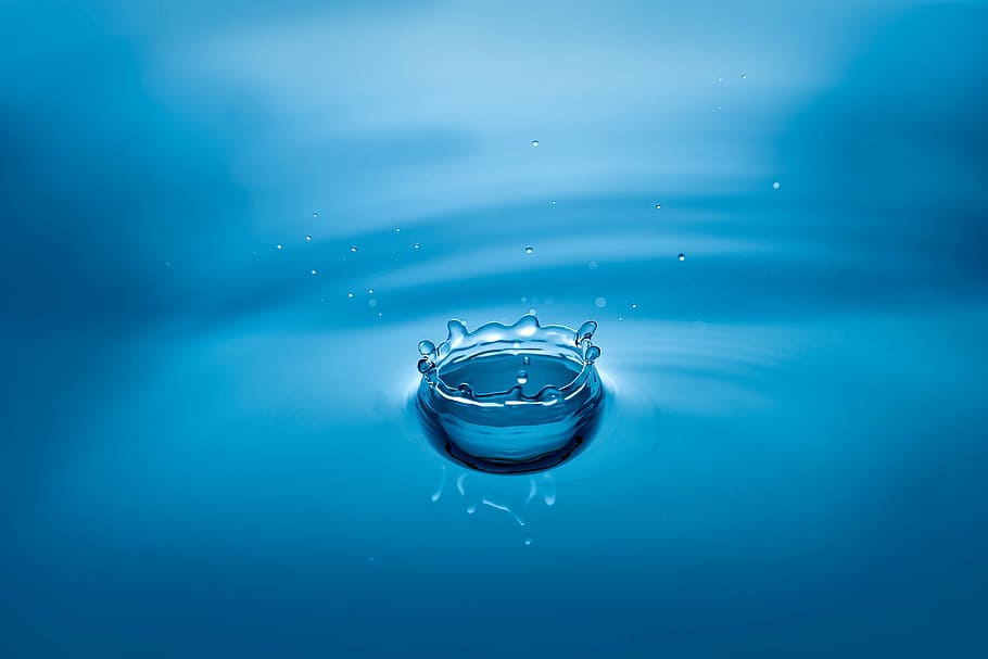 focus photography, water, drop, droplet, liquid, mirror, science, reflection, reflect, pure