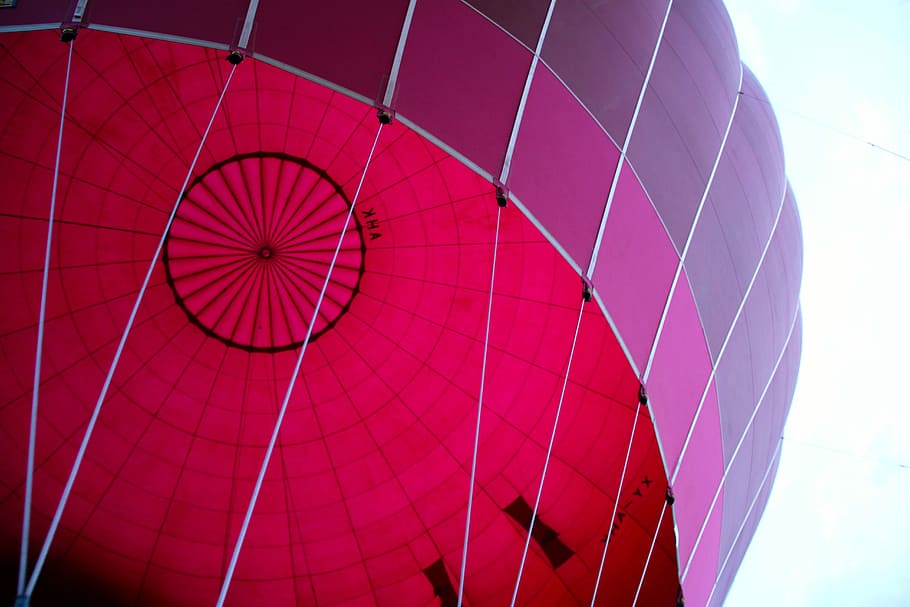Balon Udara Panas, Naik, Api, naik balon udara panas, balon, bagan, Myanmar, wahana balon udara panas, merah, kendaraan udara