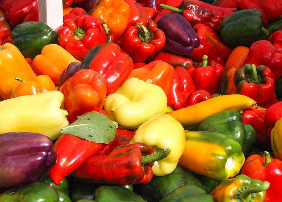 peppers, farmers market, market, fresh, food, healthy, organic, green, vegetable, nutrition