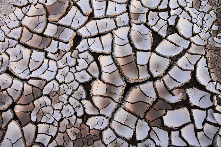 close, cracked, brown, soil, background, clay, drought, dry, earth, environment