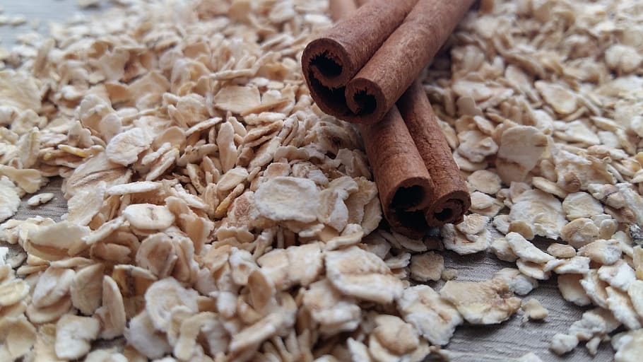 cinnamon, oats, recipes, food, spices, kitchen, background, ingredients, healthy, vegan