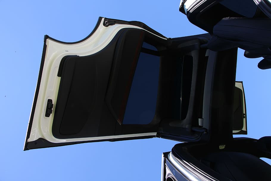 tesla, electric car, hinged door, vehicle, car, auto, model x, sky, low angle view, blue