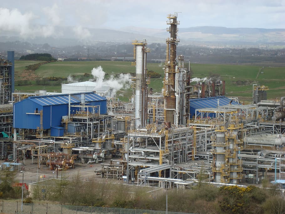 petrochemical plant, refinery, Petrochemical, Plant, Refinery, petrochemical plant, chemical plant, industry, day, factory, outdoors