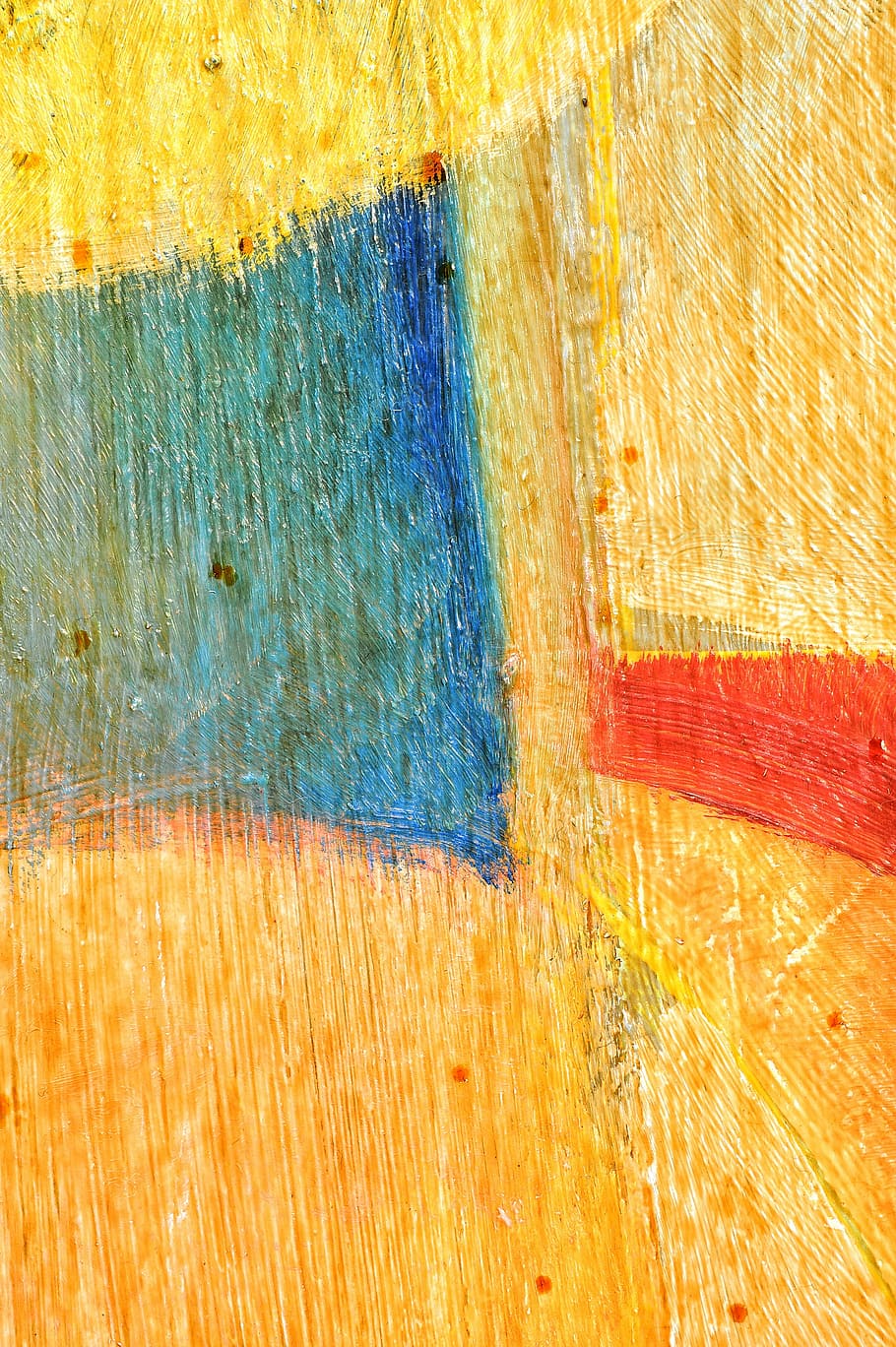 biru, kuning, abstrak, lukisan, kerangka kerja, menggambar, warna, tekstur, cat, dinding