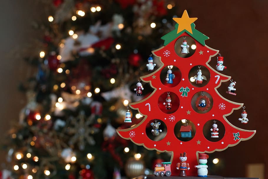 navidad, árbol, abeto, decoración, diciembre, deco, días de fiesta, estrella, ángeles, muñeco de nieve