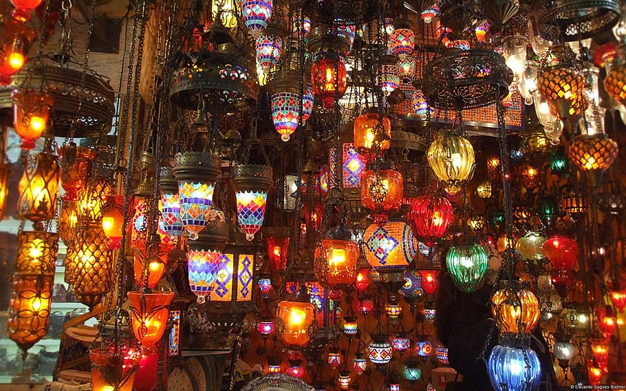 assorted lantern lot, lantern, lot, diwali lamp, magick lamp, kantel, illuminated, night, full frame, backgrounds
