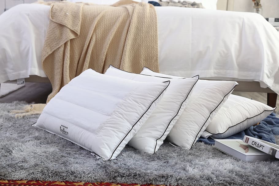 bedding, pillow, bed linings, bedclothes, furniture, white color, indoors, relaxation, sofa, publication